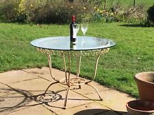 Usado, Antiga mesa decorativa de vidro francesa para jardim/conservatório comprar usado  Enviando para Brazil