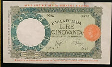 Lire 12.09.1938 africa usato  Villa Estense