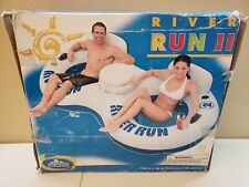 Intex River Run II Inflatable 2 Person Pool River Tube Float with Drink Cooler, used for sale  Shipping to South Africa