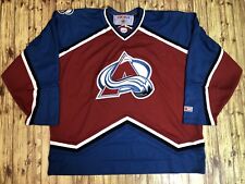 NHL CCM 1999-2007 COLORADO AVALANCHE Road Dark Replica Hockey Mens Jersey 2XL for sale  Shipping to South Africa