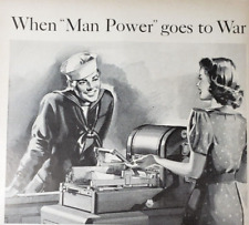 1942 Print Ad Mimeograph Duplicator When Man Power Goes To War WWII for sale  Shipping to South Africa