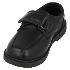 Zapatos escolares con gancho y bucle de cuero negro para niños: N1R161 segunda mano  Embacar hacia Argentina