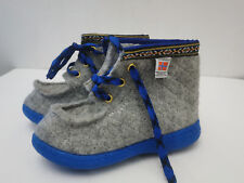 Nesna Lobben Grey/Blue Felted Wool Ankle Snow Boots Norwegian EUR 35 UK 2 US 4, używany na sprzedaż  PL