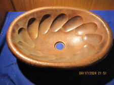 Solid copper oval for sale  Shipping to Ireland