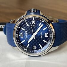 CITIZEN Eco-Drive AR WDR Blue Silicone Men's Watch - AW1158-05L  MSRP: $275 for sale  Shipping to South Africa