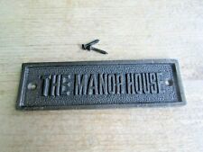 Manor house cast for sale  BRADFORD