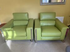 Lime green leather for sale  ROMNEY MARSH