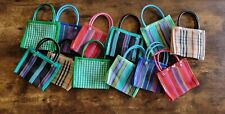 12 peças Mini Mercado Favor Mexican Mesh Market Tote Bags Fiesta Goodie Treat Bag comprar usado  Enviando para Brazil