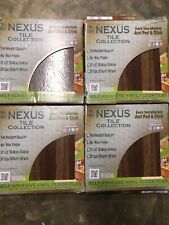 4 CAIXAS Achim Home Nexus Peel & Stick piso de vinil azulejo, carvalho médio, 80 peças, usado comprar usado  Enviando para Brazil