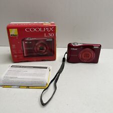 Usado, Nikon Coolpix -L30-BURGUNDY-20.1 MP-Câmera Digital e Cartão SD-Testado Excelente comprar usado  Enviando para Brazil