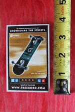 FREEBOARD SNOWBOARDS STREETS - MISC SKATE 2 Vintage Skateboarding Decal STICKER for sale  Shipping to South Africa