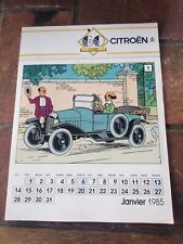 Tintin citroën calendrier d'occasion  Nanteuil-le-Haudouin