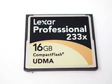 TARJETA DE MEMORIA DE CÁMARA FLASH COMPACTA LEXAR PROFESIONAL 16 GB CF. segunda mano  Embacar hacia Argentina