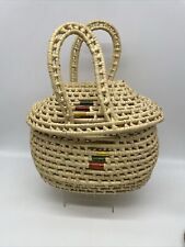 Wrapped straw basket for sale  Bowdon