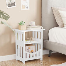 Bedside End Table Sofa Side Coffee Table Living Room Storage Cabinet Nightstand for sale  Shipping to South Africa