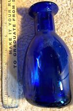 Heavy Vintage Blue Glass Bottle (JA203) for sale  Shipping to South Africa