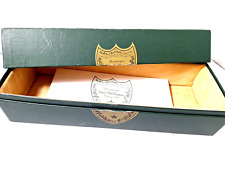 Caja vacía de champán Dom Perignon (esquina dañada) con folleto vintage 1985 segunda mano  Embacar hacia Argentina