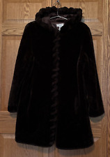 dark brown faux coat fur for sale  Andover