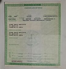 Collectible document 1989 for sale  Marquette