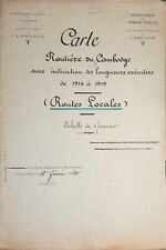 GVT GÉNÉRAL DE L' INDOCHINE Carte manuscrite en couleurs du CAMBODGE (1914-1919) comprar usado  Enviando para Brazil