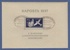 Danzig 1937 blockausgabe gebraucht kaufen  München