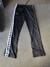 Vintage Kappa Tracksuit Bottoms Pants Poppers  Retro Y2K Black Mens Medium #17 for sale  Shipping to South Africa