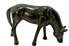 Estátua escultura cavalo 6"x4"x2" bronze esculpida meados do século moderna  comprar usado  Enviando para Brazil