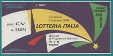 Biglietto lotteria italia usato  Bologna