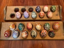 Usado, 20 Arte Popular Alemán Soplado Cáscara Pintada Huevos de Pascua Ciervo Edredón Diseños LEER segunda mano  Embacar hacia Argentina