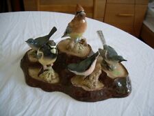 Used, 5 VINTAGE BESWICK GARDEN BIRDS ON BESWICK TREE STUMP. EXCELLENT CONDITION. for sale  Shipping to South Africa