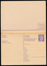DR Ganzsache GS P310 Doppelkarte Frage- und Antwortkarte Hitler-Marke 6 Pf 1943 comprar usado  Enviando para Brazil