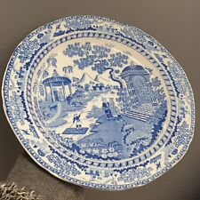 Scarce Georgian 'Chinese Raft or Boy on Raft' Pearlware Dinner Plate 1815 for sale  Shipping to South Africa