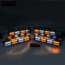 16-LED Emergency Dash Strobe Lights Interior Front/Rear Windshield Visor Lights for sale  Shipping to South Africa