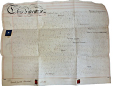 Antique deed paperwork for sale  POOLE