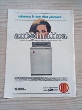 Hoja Publicidad Lavadora BRU - Años 60 segunda mano  Embacar hacia Mexico