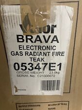 Valor Brava Electronic Gas Fire Radiant Teak 05347E1 4kw Natural Gas for sale  PONTEFRACT