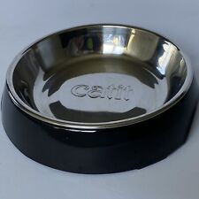 Catit Bowl Stainless Steel In A Black Plastic Non Skid Holder Cat Pet Feeder for sale  Shipping to South Africa