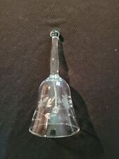 Crystal bell etched for sale  Rural Hall