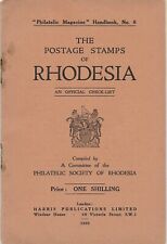 RHODESIA: THE POSTAGE STAMPS OF RHODESIA. 1925 A Checklist for sale  Shipping to South Africa