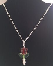 Red tulip necklace for sale  GOOLE
