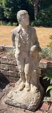 SH large heavy vintage stone garden ornament Statue Sculpture man male figure for sale  HORSHAM