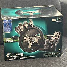 Complete Logitech G25 Steering Wheel, Pedals, Gear Stick and CD. Great Cond., używany na sprzedaż  Wysyłka do Poland
