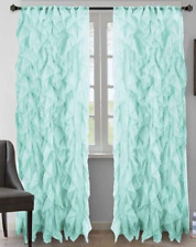 Painel de cortina vertical com babados One Sea Blue Cascade Shabby Sheer, 84 polegadas comprar usado  Enviando para Brazil