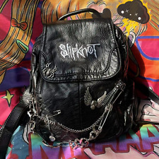 Mochila de colección Slipknot, mochila de cuero retro, bolso punk de metal gótico, usado segunda mano  Embacar hacia Argentina