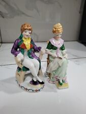 Vintage Gold Castle Figurines Collection Man Woman Porcelain Good Condition Made, used for sale  Shipping to South Africa