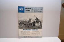 Fordson Major Bray angledozer for County MkIV crawler tractor brochure 1957 for sale  Shipping to Ireland