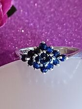 Blue sapphire cluster for sale  LEICESTER