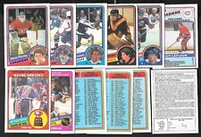 1984-85 OPC O PEE CHEE NHL HOCKEY CARD 265-396 & CONTEST INSERT WRAPPER SEE LIST for sale  Shipping to South Africa