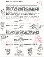 BONKERS Disney Prod Script Copy Bits COM DESENHOS do Animators Estate 1993-4 comprar usado  Enviando para Brazil