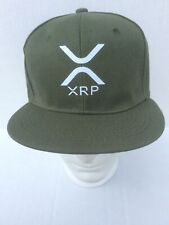 XRP Logotipo Crypto Símbolo Emblema Impreso en Sombrero Billete Plano Sombrero Gorra Tapas NUEVO OD Verde, usado segunda mano  Embacar hacia Argentina